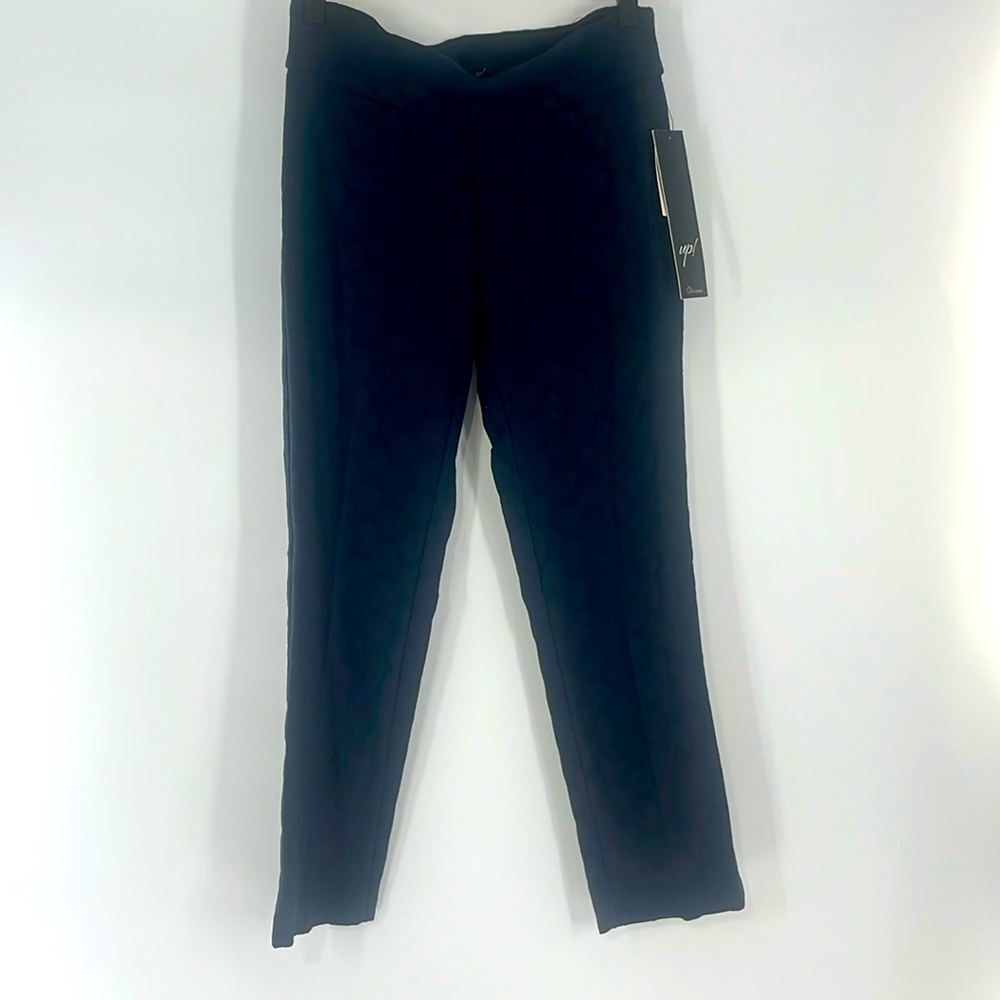 Up! Navy Leggings With Circle Print Size 4 NWT